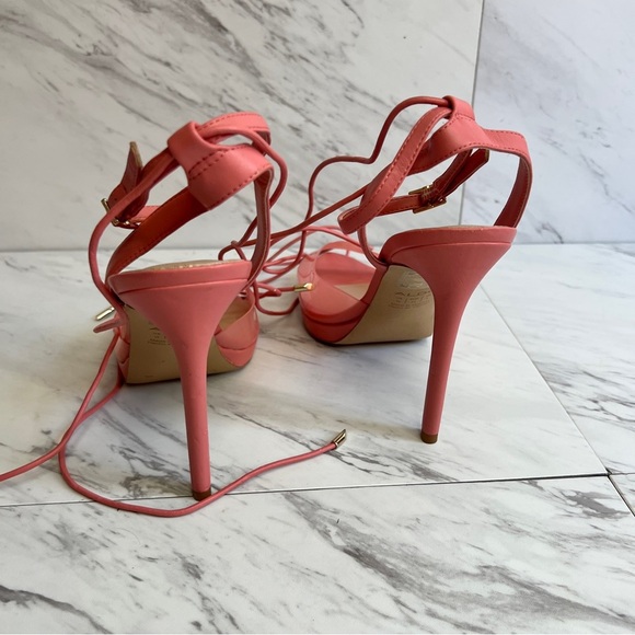 Aldo Docilla Coral Strappy Stiletto Platform Heeled Sandal SZ 10 - Picture 5 of 7